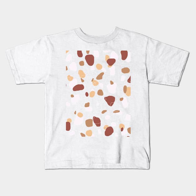 granite spots pattern Kids T-Shirt by tetiana12.art